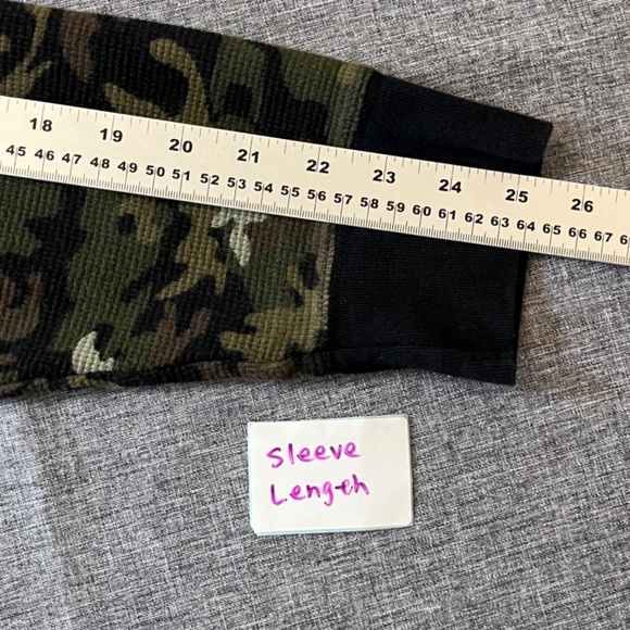 Polo Ralph Lauren Waffle Knit Camo Crew Long Sleeve Shirt - Men's Size L - Green - Picture 6 of 8